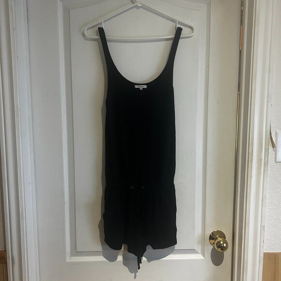 Z Supply Black Sleeveless Romper with Drawstring Waist – Size XS - Picture 1 of 3
